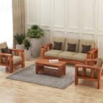 Living Room Wooden Sofa Set for Living Room Furniture